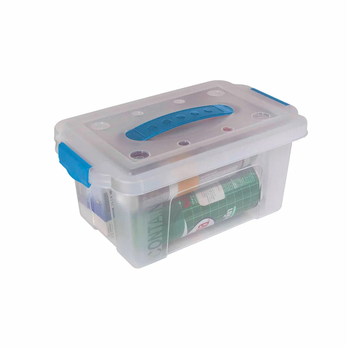 Organizador con manija transparente 4,25 l.