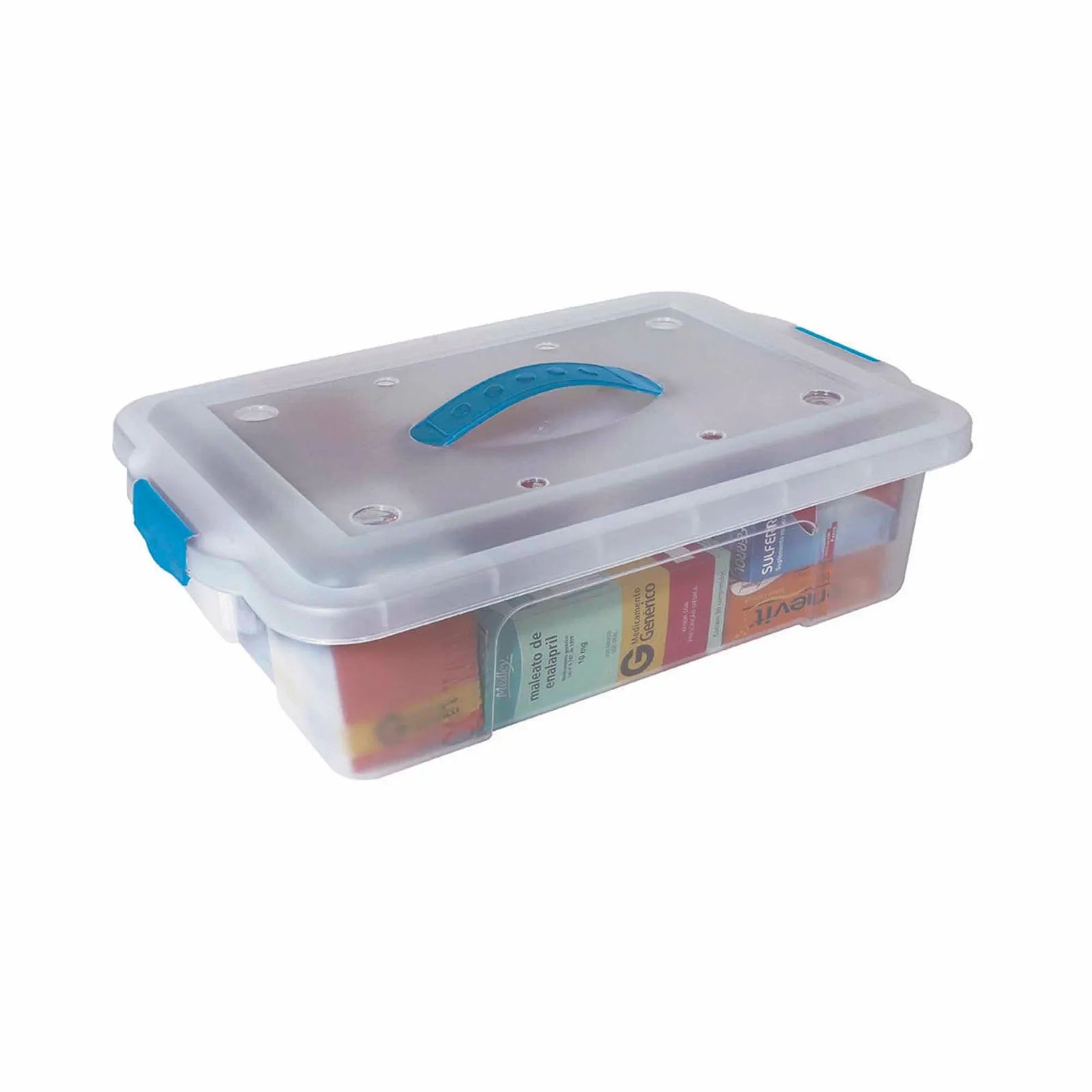 Organizador con manija transparente 8.40 l.