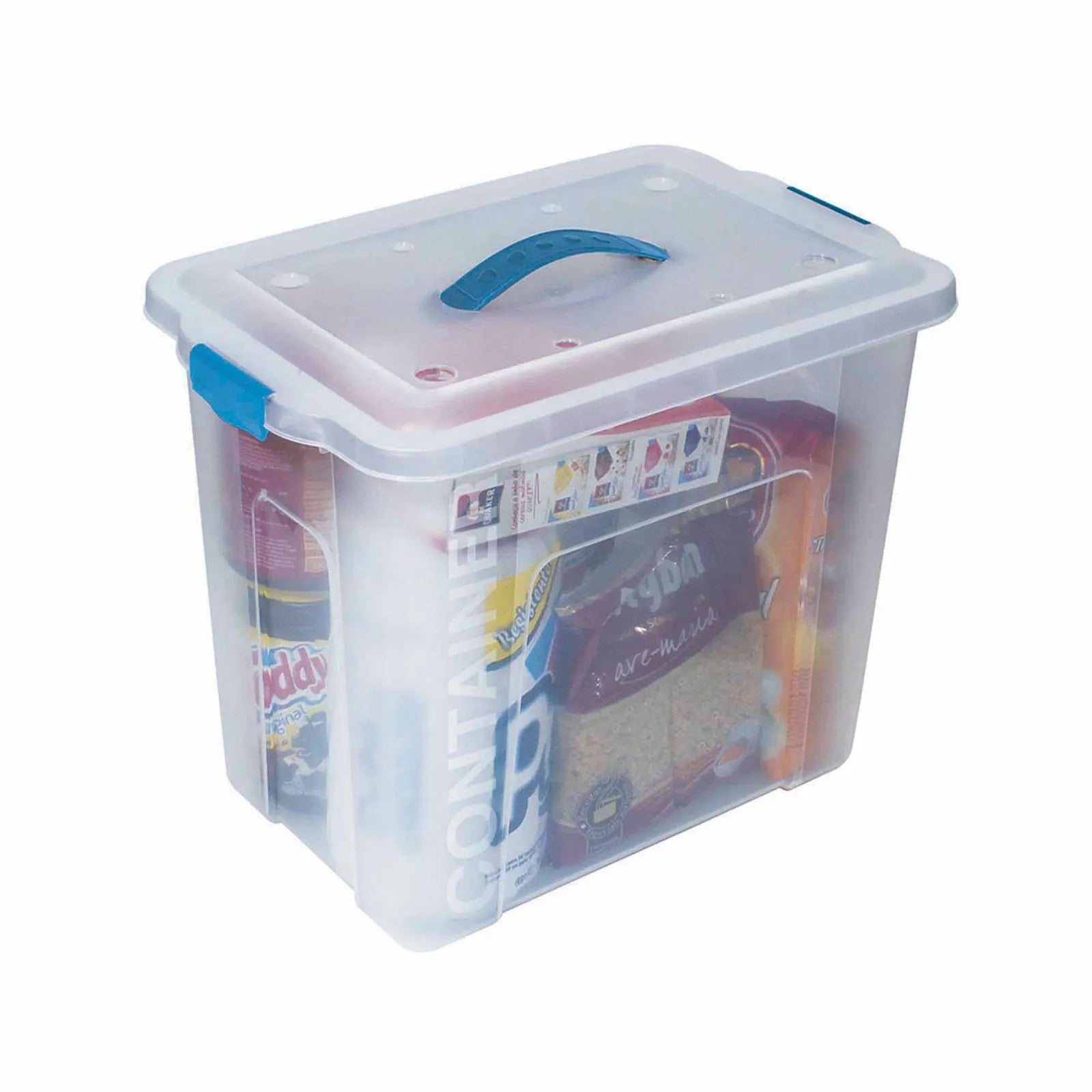 Organizador con manija transparente 23,50 l.