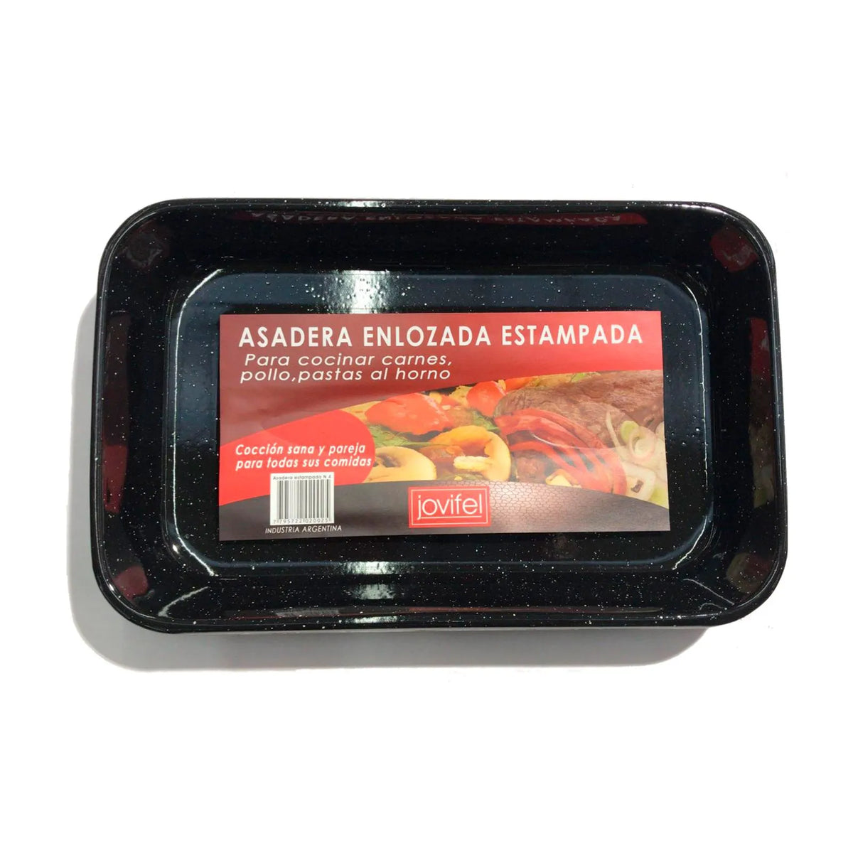 Asadera Jovifel estampada enlozada N°4