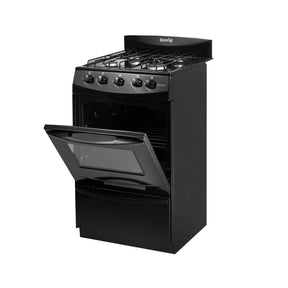 Cocina Escorial Candor 51 cm gas envasado negra