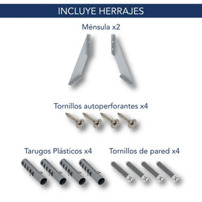 Estante kit Centro Estant con soporte 60 x 40 cm. wengué