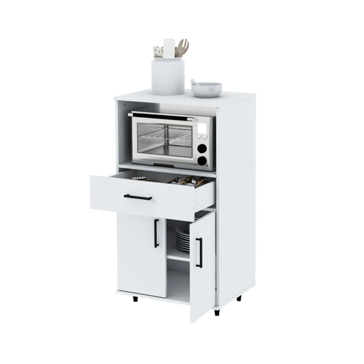 Rack para microondas Centro Estant G11BL blanco