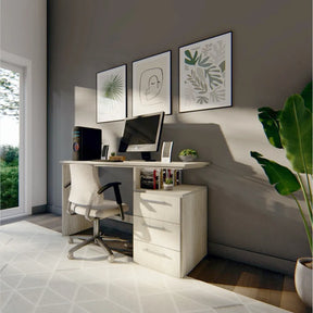 Escritorio EMC Study con Estante y 3 Cajones Helsinki