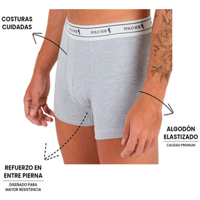 12 Bóxers Corto, Polo Sur, Máxima Calidad. Precio Mayorista