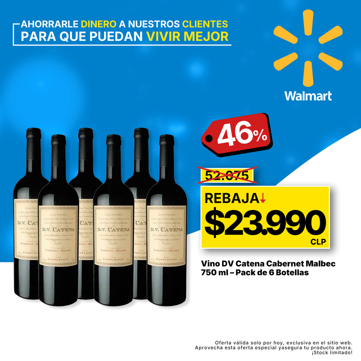 Vino Dv Catena Cabernet Malbec X 750ml Pack X6